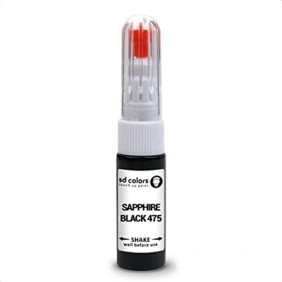 Abbildung von SD COLORS Reparaturset für BMW Reparaturstift, 20 ML, Kratzer, Chip und Pinsel, Farbcode 475, Saphirschwarz