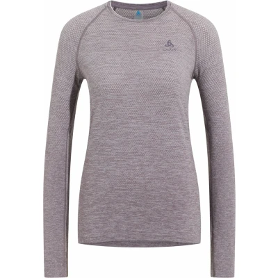Abbildung von ODLO CREW NECK Essential Seamless Langarmshirt, Damen, Größe: 46/48, Gray ridge melange