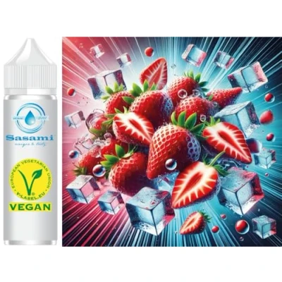 Abbildung von Erdbeere Strawberry Ice Aroma Konzentrat Vegan Sasami 100ml