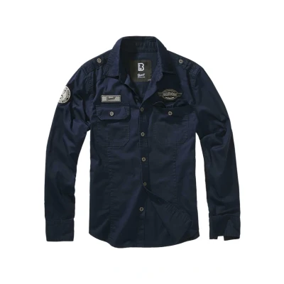 Abbildung von Brandit LUIS Vintage Hemd, Herren, Größe: Large, Navy