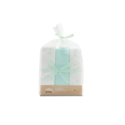 Abbildung von INTERBABY · Packung mit 3 Muslin Tücher aus Bambus&amp;Baumwolle &quot;FOX grün&quot;· 55x70 cm Saugfähig und atmungsaktiv ideal zum Reinigen, Abwischen Abdecken von Neugeborenen