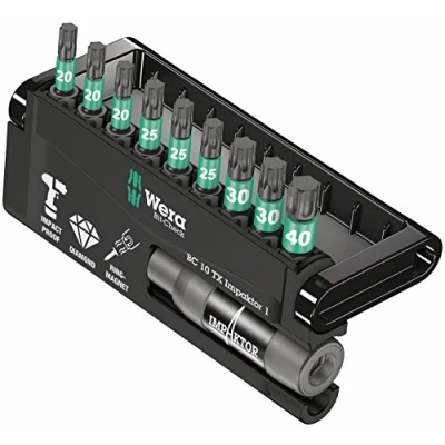 Abbildung von Wera 05057688001, 9 Stück(e), Torx Plus, TX20,TX25,TX30,TX40, 2,5 cm