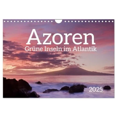 Abbildung von Azoren Grüne Inseln im Atlantik 2025 (Wandkalender DIN A4 quer), CALVENDO Monatskalender