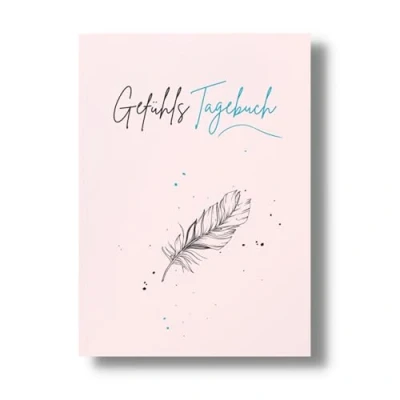 Abbildung von Gefühlstagebuch: Das Selbsthilfebuch zur eigenen Reflexion bei guten/schlechten Phasen. Emotionen verstehen mit täglichen Fragen. Mein Stimmungstagebuch.