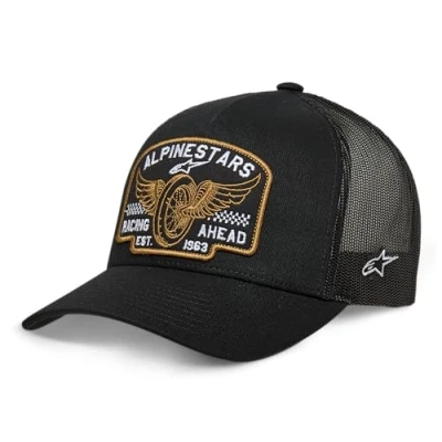 Abbildung von Alpinestars Herren Heritage Patch Trucker Hat Baseballkappe, Schwarz/Schwarz, One Size
