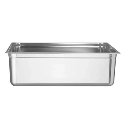 Abbildung von HENDI Gastronormbehälter, Temperaturbeständig von 40 bis 300C, Heissluftöfen Kühl und Tiefkühlschränken Chafing Dishes Bain Marie, 58L, GN 2/1, 650x530x(H)200mm, Edelstahl 18/10