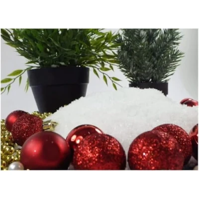 Abbildung von Sepkina 4 Liter 4000ML Beutel Kunstschnee Schnee Dekoschnee Dekorationsschnee puderschnee Bastelschnee (4 SN)