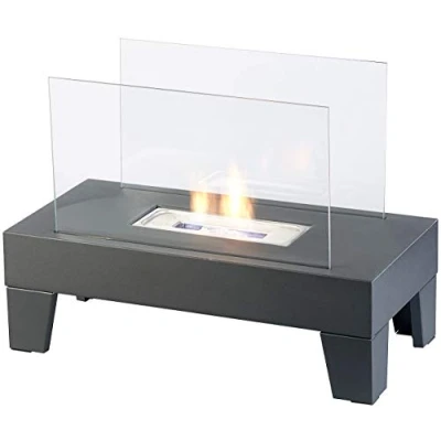 Abbildung von Carlo Milano Dekofeuer Wohnzimmer: Bio Ethanol Lounge Dekofeuer, 60 x 45 30 cm, bis Min. Brenndauer (Ethanol Kamin Standkamine, Loungefeuer, Geschenkideen)