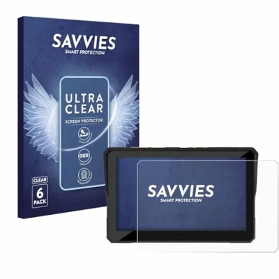 Abbildung von Savvies 6 Stück Schutzfolie für Carpuride W502B Pro 5&quot; Displayschutz Folie Ultra Transparent