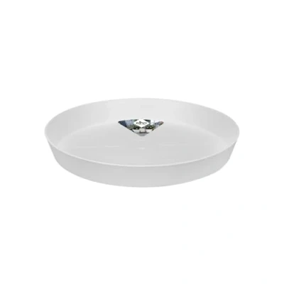 Abbildung von elho Loft Urban Untersetzer Rund 41 für Außen &amp; Zubehör Ø 41.0 x H 5.2 cm Weiß/Seidenweiß
