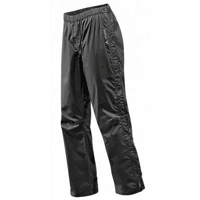 Abbildung von VAUDE Damen Women&#039;s Fluid Full zip Pants S/S Regenhose, Schwarz, 34 EU