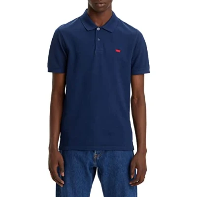 Abbildung von Levi&#039;s SLIM Housemark POLO Poloshirt, Herren, Größe: Medium, naval academy garment dye