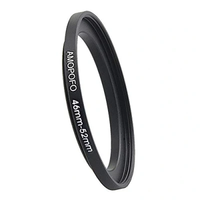 Abbildung von 46 bis 52mm Metall Filter Ring,46 Step up Filteradapter Ring von Kamera Objektiv mit 46mm Filtergewinde auf