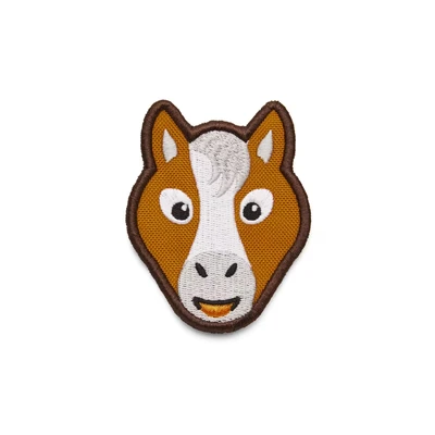 Abbildung von Affenzahn Klett Badge Pferd Braun