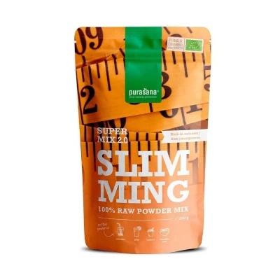 Abbildung von Bio Slimming Mix 2.0 Superfood aus Guarana und Spirulina. Reich an Kalzium, Eisen Mangan. Sorgfältig ausgewählte Mischung hochwertigen