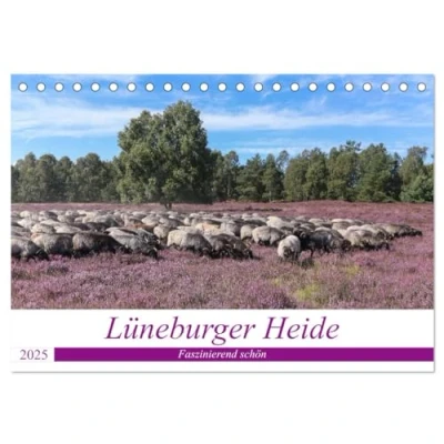 Abbildung von Lüneburger Heide Faszinierend schön (Tischkalender 2025 DIN A5 quer), CALVENDO Monatskalender