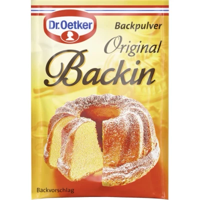 Abbildung von Dr. Oetker Original Backin, 10 x 3er Pack Backpulver, je Tüte 16 g, feines Backtriebmittel zum Kochen und Backen, ideal für Kuchen, Waffeln, Pizza &amp; Co., vegan
