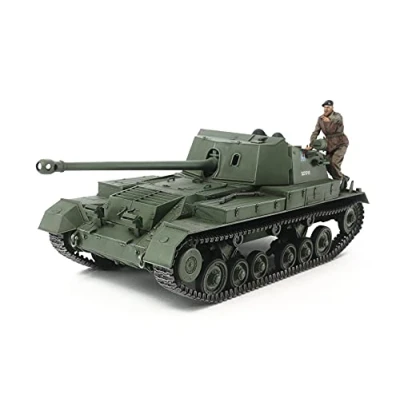 Abbildung von Tamiya 300035356 1:35 Brit. Jagdpanzer Archer 17pdr.,originalgetreue Nachbildung, Plastik Bausatz, Basteln, Modellbausatz, Zusammenbauen, unlackiert