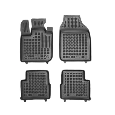 Abbildung von AZUGA Gummi Fußmatten passend für FIAT 500e Elektro ab 2020 AZ10300505 Automatten 3D Gummimatten mit hohem Rand