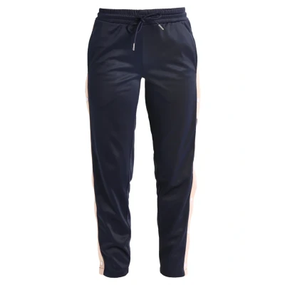 Abbildung von Urban Classics Ladies Button UP Track Pants Jogginghose, Damen, Größe: XS, Navy/lightrose/white