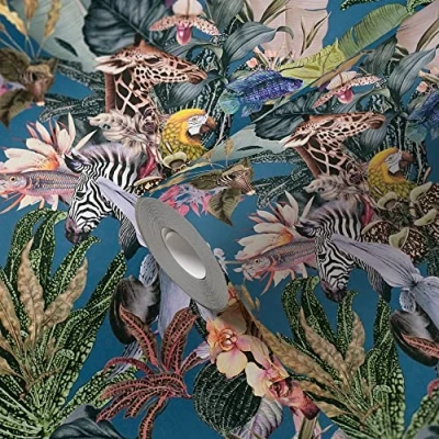 Abbildung von A.S. Création Vliestapete &quot;Dream Flowery&quot;, floral, Tiertapete Tapete Blumenoptik