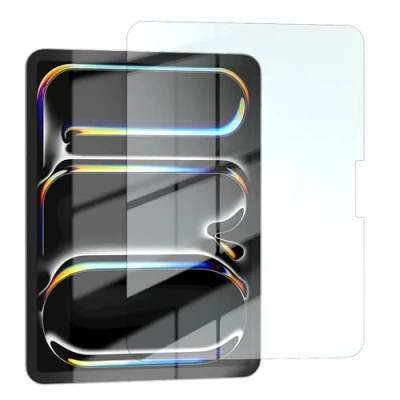 Abbildung von EAZY CASE Displayschutzfolie kompatibel mit iPad Pro 11&quot; (2024) Displayschutz Glas 10,9 Zoll Glasfolie 9H Härte 0,3mm dünne Tabletschutzfolie Tablet Schutzglas Folie Transparent Ultra Klar