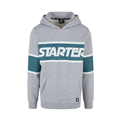 Abbildung von Starter Kapuzenpullover, Herren, Größe: XL, Heathergrey teal