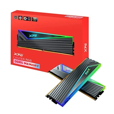 Abbildung von ADATA XPG Caster RGB DDR5 6000MHz 32GB (2x16GB) CL40 40 PCS 51200 UDIMM 288 Pins Desktop SDRAM Memory RAM Kit (AX5U6000C4016G DCCARGY)