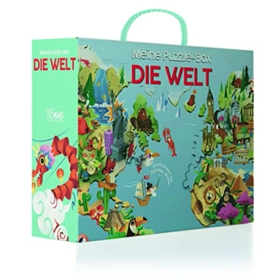 Abbildung von Die Welt. Meine Erste Puzzle Box: Set, mit 36 Teilen, Bilderbuch, Poster; für Kinder ab 4 Jahren