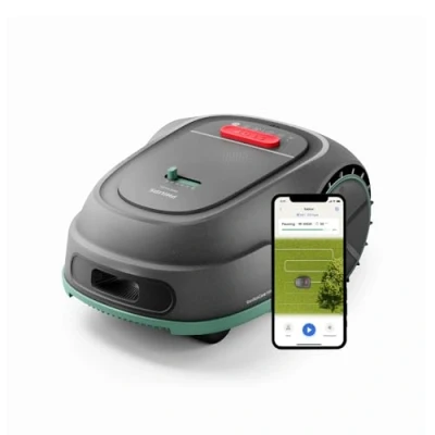 Abbildung von Philips Rasenmähroboter &quot;3000 Series RSL3000/10, intelligentes Mähen mit GPS Kartierung&quot;, HomeRun App und Regensensor Technologie, leicht zu reinigen