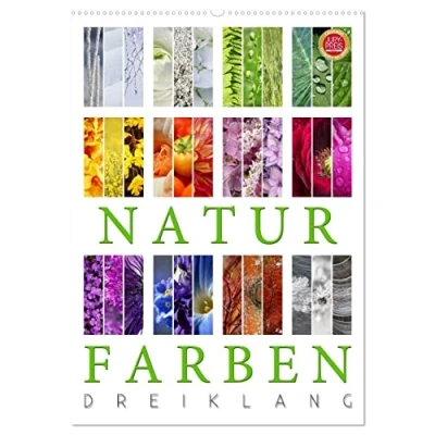 Abbildung von Natur Farben Dreiklang (Wandkalender 2025 DIN A2 hoch), CALVENDO Monatskalender