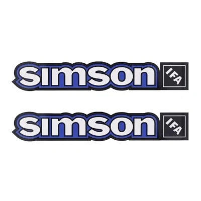 Abbildung von Set: Klebefolie Tank &quot;SIMSON &amp; IFA&quot; klein Blau