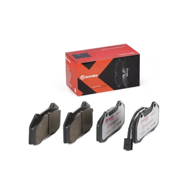 Abbildung von BREMBO P 23 117X Bremsbelagsatz inkl. Verschleißwarnkontakt ohne Zubehör FIAT: Grande Punto Schrägheck, ALFA ROMEO: MiTo, ABARTH: