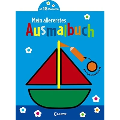 Abbildung von Mein allererstes Ausmalbuch (Boot): Malbuch für Kinder ab 1 Jahr / 18 Monate 2 Jahre