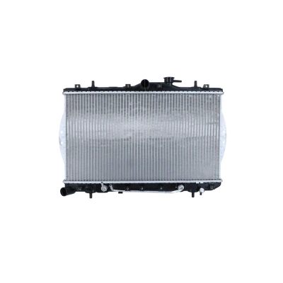 Abbildung von NRF 53261 Kühler, Motorkühlung Aluminium 603 335 18 mit Anbauteilen Kühlrippen gelötet