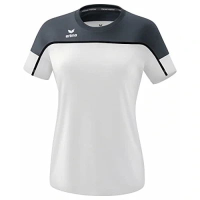 Abbildung von Erima Fussball Teamsport Change BY Sport Tshirt, Damen, Größe: 34, Weiss slate grey schwarz