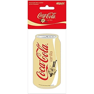 Abbildung von Airflair Auto Lufterfrischer Coca Cola Vanilla Dose Autoduft für den Rückspiegel Duftbaum bekämpft Gerüche im Innenraum &amp; hinterlässt einen süßen Vanillecola Duft bis zu 30 Tage