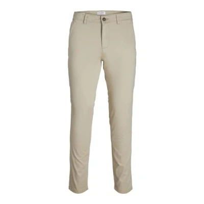 Abbildung von JACK &amp; JONES Male Chino Hose Slim Fit Hose, Farbe:Beige, Jeans/Hosen Neu:33W / 32L