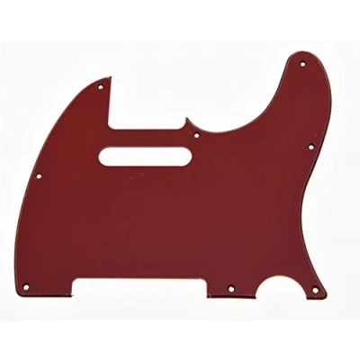 Abbildung von Kaish Rotes 3 lagiges Pickguard/Schlagbrett für Fender Telecaster