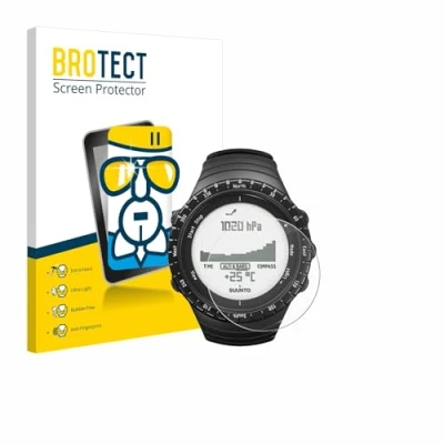 Abbildung von BROTECT Schutzglas für Suunto Core Regular Black Schutzfolie Panzer Folie Glas [Extrem Kratzfest 9H, Anti Fingerprint, Ultra Transparent]