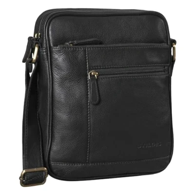 Abbildung von STILORD Schultertasche &quot;Diego&quot; Vintage Herrentasche Leder klein