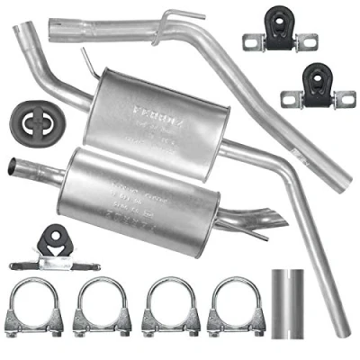 Abbildung von Auspuffanlage Schalldämpferset Auspuff für VW Transporter T4 IV SWB, LWB 1.9 TD 2.4 D