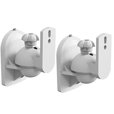 Abbildung von myWall Lautsprecher Wandhalterung HB6WL, Universale für Neigbar Schwenkbar, Halterung Boxen Belastung bis 3,5 kg, Boxenhalterung, Decken Wandmontage, 2er Set, Weiß