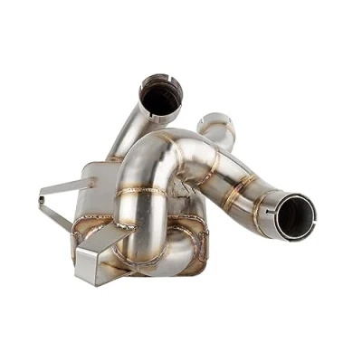 Abbildung von Motorrad Slip on Escape Link Rohr Decat Auspuff Header Für Ducati Multistrada V4 2021 2022 2023 Pikes Peak V4S Zubehör