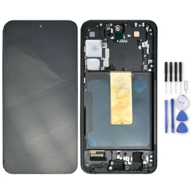 Abbildung von Wigento Für Samsung Galaxy S23 Plus Display Full OLED LCD mit Rahmen Einheit Touch Ersatzteil Reparatur Schwarz