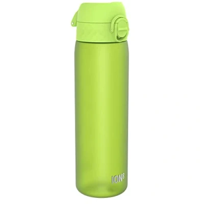 Abbildung von Ion8 Trinkflasche, 500 ml, Auslaufsicher, Einhandöffnung, Sichere Verriegelung, Spülmaschinenfest, BPA frei, Tragegriff, Klappdeckel, Leicht zu Reinigen, Klimaneutral, Grün
