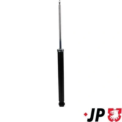 Abbildung von JP GROUP 1552105000 Stoßdämpfer Hinterachse Gasdruck Zweirohr Federbein oben Stift, unten Auge FORD: FIESTA 5, 5 Van, MAZDA: 2 Hatchback