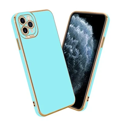 Abbildung von Cadorabo Hülle kompatibel mit Apple iPhone 11 PRO MAX Schutzhülle TPU Silikon Case Liquid Design Kameraschutz Slim Kratzfest Gummi Rundumschutz für in Türkis