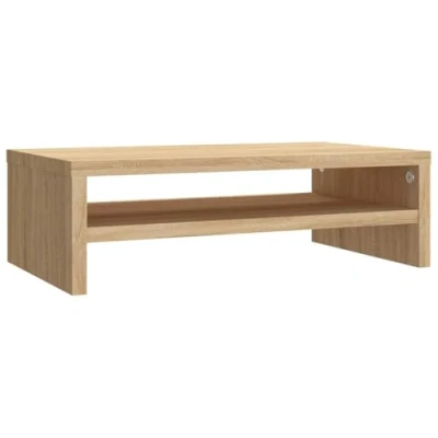 Abbildung von vidaXL Monitorständer Schreibtischaufsatz Monitorerhöhung Bildschirm PC Regal Aufsatz Bildschirmerhöhung Sonoma Eiche 42x24x13cm Holzwerkstoff