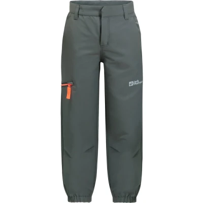 Abbildung von Jack Wolfskin Turbulence Pants Unisex Outdoorhose für Kinder, Größe: 164, Slate green